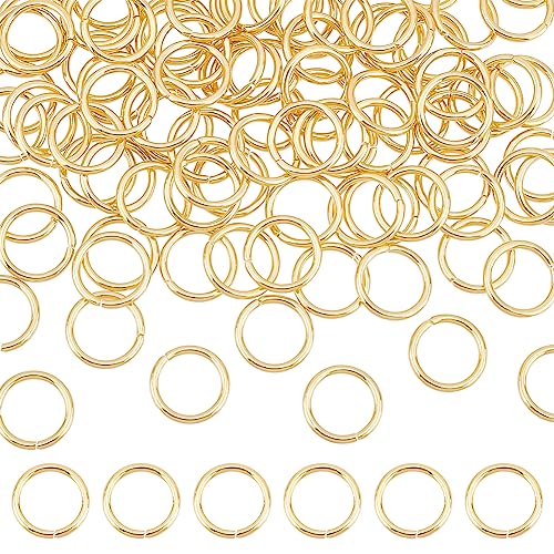 UNICRAFTALE 100 Stk 304 Edelstahl offene Biegeringe 13 mm Runde Ringe Goldene Biegeringe Für Schmuckherstellung DIY Handwerk Ohrringe Armbänder Halsreifen Und Schlüsselanhänger von UNICRAFTALE