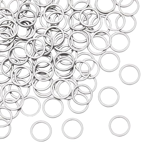 UNICRAFTALE 100 Stk 10mm Durchmesser 304 Edelstahl Verbindungsringe O Muster Runder Ring Kreisrahmen Verbindungsring Schmuck Verbindungsring Für Die Herstellung von Armbändern Halsketten Und Schmuck UNICRAFTALE 100 Stk 10mm Durchmesser 304 Edelstahl Verbindungsringe O Muster Runder Ring Kreisrahmen Verbindungsring Schmuck Verbindungsring Für Die Herstellung von Armbändern Halsketten Und Schmuck von UNICRAFTALE