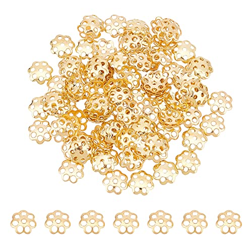 UNICRAFTALE 100 Stk 304 Edelstahl Blumen Perlenkappen Goldene Perlen Endkappen Filigrane Zwischenstücke Perlenarmbänder Halsketten Perlenkappen Für DIY Ohrringe Schmuckherstellung Zubehör Loch 0.8 mm UNICRAFTALE 100 Stk 304 Edelstahl Blumen Perlenkappen Goldene Perlen Endkappen Filigrane Zwischenstücke Perlenarmbänder Halsketten Perlenkappen Für DIY Ohrringe Schmuckherstellung Zubehör Loch 0.8 mm von UNICRAFTALE
