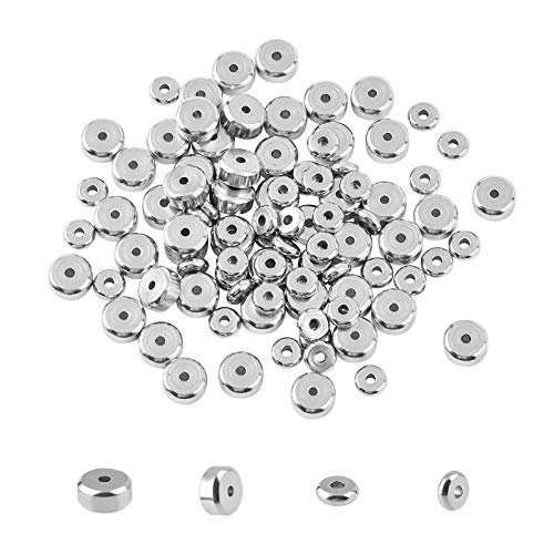 UNICRAFTALE 100 Stk 6mm 8mm Rondelle Spacer Perlen Edelstahl Perlen 1.6mm Loch Metall Abstandsperlen Runde Zwischenperlen Für DIY Armbänder Halsketten Schmuckherstellung, Edelstahl Farbe UNICRAFTALE 100 Stk 6mm 8mm Rondelle Spacer Perlen Edelstahl Perlen 1.6mm Loch Metall Abstandsperlen Runde Zwischenperlen Für DIY Armbänder Halsketten Schmuckherstellung, Edelstahl Farbe von UNICRAFTALE
