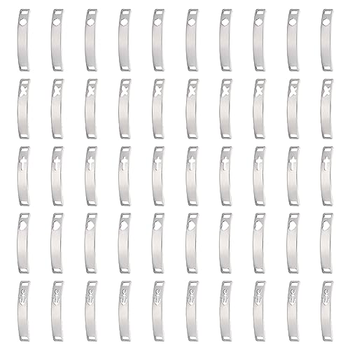 UNICRAFTALE 100 Stück 5 Stile 201 Edelstahl 30 mm lang gebogene rechteckige Glieder mit hohlem Anker-Herzmuster Metall-Stangenverbindungen Anhänger für Halskette Schmuckherstellung UNICRAFTALE 100 Stück 5 Stile 201 Edelstahl 30 mm lang gebogene rechteckige Glieder mit hohlem Anker-Herzmuster Metall-Stangenverbindungen Anhänger für Halskette Schmuckherstellung von UNICRAFTALE