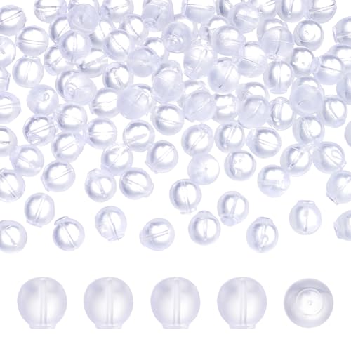 UNICRAFTALE 100 Stück sichere transparente Gummi-Ohrring-Verschlüsse, rund, transparent, Silikon-Ohrringmuttern, 6,5 mm, Komfort, undurchdringlich, weiche Sicherheitsverschlüsse für Ohrringpfosten UNICRAFTALE 100 Stück sichere transparente Gummi-Ohrring-Verschlüsse, rund, transparent, Silikon-Ohrringmuttern, 6,5 mm, Komfort, undurchdringlich, weiche Sicherheitsverschlüsse für Ohrringpfosten von UNICRAFTALE