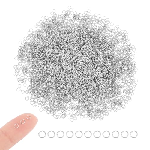 UNICRAFTALE 1000 Stück 3 mm Biegeringe 26 Gauge Edelstahl Offene Biegeringe Runde Biegeringe Schmuckzubehör Für DIY Armband Ohrring Schmuckherstellung Halskettenreparatur UNICRAFTALE 1000 Stück 3 mm Biegeringe 26 Gauge Edelstahl Offene Biegeringe Runde Biegeringe Schmuckzubehör Für DIY Armband Ohrring Schmuckherstellung Halskettenreparatur von UNICRAFTALE