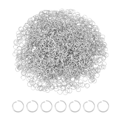 UNICRAFTALE 1000 Stück Biegeringe 5 mm Reparatur Ringe Offene Ringe Springen Runde Biegeringe Offnen Schmuckherstellung Ringe Metall Kettenringe Für DIY Armband Ohrring Halsketten von UNICRAFTALE