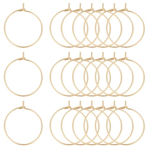 UNICRAFTALE 100pcs 20mm Golden Weinglas Charms Ringe Edelstahl Gold Ohrringe Selber Machen Set 0.7mm Pin Creolen Ohrringhaken Ohrringe Zubehör Creolen Rohlinge Für Frauen Ohrringe Basteln Zubehör UNICRAFTALE 100pcs 20mm Golden Weinglas Charms Ringe Edelstahl Gold Ohrringe Selber Machen Set 0.7mm Pin Creolen Ohrringhaken Ohrringe Zubehör Creolen Rohlinge Für Frauen Ohrringe Basteln Zubehör von UNICRAFTALE