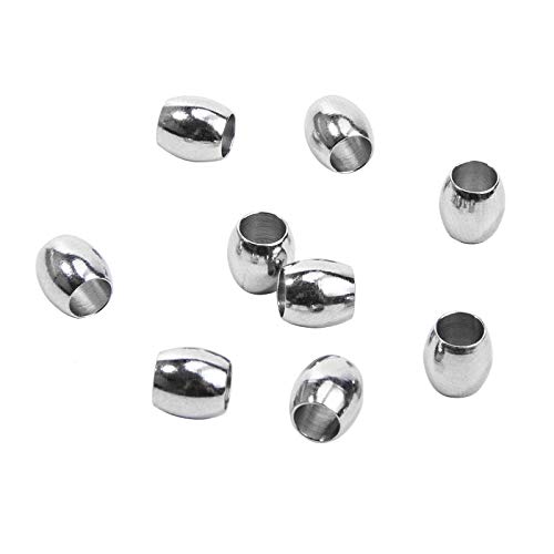 UNICRAFTALE 100pcs 6mm Barrel Beads Große Loch Abstandperlen Erwachsene Perlen Edelstahl Spacer Perlen Metallperlen Für Halskette Armband Ohrring Herstellung DIY UNICRAFTALE 100pcs 6mm Barrel Beads Große Loch Abstandperlen Erwachsene Perlen Edelstahl Spacer Perlen Metallperlen Für Halskette Armband Ohrring Herstellung DIY von UNICRAFTALE