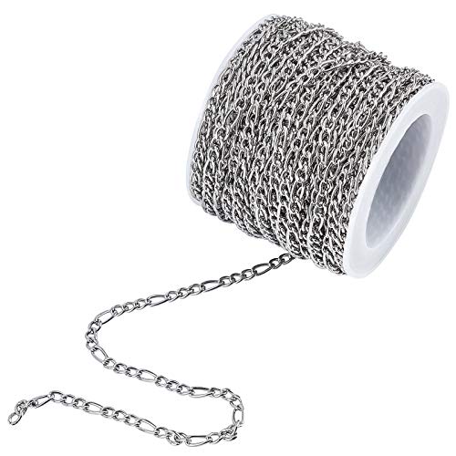 UNICRAFTALE 10m Edelstahl Kabel Kette Link Kette Halskette Metall Ketten Panzerketten Verdrillte Ketten Kreuzkabelketten Spulenkette Kette Verbindungsketten Für DIY Halskette Schmuckherstellung UNICRAFTALE 10m Edelstahl Kabel Kette Link Kette Halskette Metall Ketten Panzerketten Verdrillte Ketten Kreuzkabelketten Spulenkette Kette Verbindungsketten Für DIY Halskette Schmuckherstellung von UNICRAFTALE