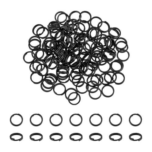 UNICRAFTALE 120 Stk Schlüsselanhänger Schlüsselringe Spaltringe Mini Metallring Doppelschlaufe Biegeringe Schwarzer O Ring Schlüsselanhänger Anschluss Zur Schmuckherstellung Schlüsselanhängerringe UNICRAFTALE 120 Stk Schlüsselanhänger Schlüsselringe Spaltringe Mini Metallring Doppelschlaufe Biegeringe Schwarzer O Ring Schlüsselanhänger Anschluss Zur Schmuckherstellung Schlüsselanhängerringe von UNICRAFTALE