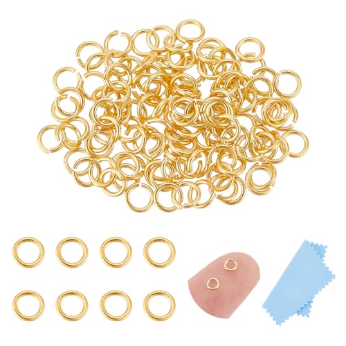 UNICRAFTALE 120 Stück 925 Sterlingsilber Biegeringe 3mm Runde Ringe 18 Karat Vergoldet Offene Biegeringe Metallverbinder Für Die DIY Schmuckherstellung Und Schlüsselanhänger Zubehör Herstellung UNICRAFTALE 120 Stück 925 Sterlingsilber Biegeringe 3mm Runde Ringe 18 Karat Vergoldet Offene Biegeringe Metallverbinder Für Die DIY Schmuckherstellung Und Schlüsselanhänger Zubehör Herstellung von UNICRAFTALE