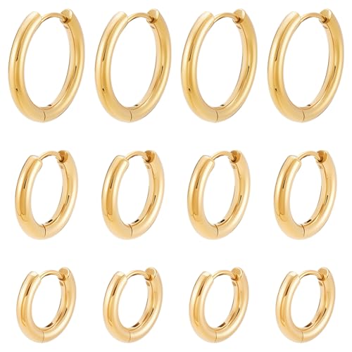 UNICRAFTALE 12Stk 14/16/21mm Hypoallergene Creolen Ohrringe Golden Surgical Edelstahl Huggie Creolen Ohrring DIY Ohrringe Zubehör Creolen Basteln Für DIY Ohrringe Selber Machen Schmuckherstellung UNICRAFTALE 12Stk 14/16/21mm Hypoallergene Creolen Ohrringe Golden Surgical Edelstahl Huggie Creolen Ohrring DIY Ohrringe Zubehör Creolen Basteln Für DIY Ohrringe Selber Machen Schmuckherstellung von UNICRAFTALE