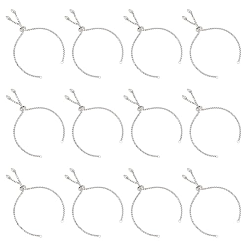 UNICRAFTALE 12pcs 22cm Einstellbare Slider Armbänder Edelstahl Bolo Kette Armband Makings Slider Extender Ketten Für Frauen Halbfertige DIY, Edelstahl Farbe UNICRAFTALE 12pcs 22cm Einstellbare Slider Armbänder Edelstahl Bolo Kette Armband Makings Slider Extender Ketten Für Frauen Halbfertige DIY, Edelstahl Farbe von UNICRAFTALE
