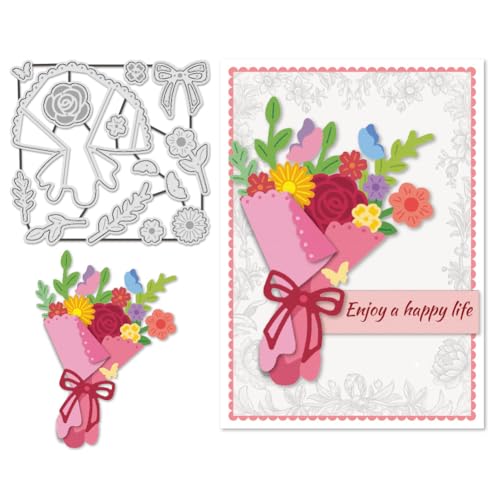 UNICRAFTALE 14 Stück/Set Blumenstrauß-Stanzformen für Kartenherstellung, Blumen, Blätter, Stanzformen, Metall-Stanzformen, Schablonen, Prägeschablone für DIY, Prägepapier, Album, Basteldekoration UNICRAFTALE 14 Stück/Set Blumenstrauß-Stanzformen für Kartenherstellung, Blumen, Blätter, Stanzformen, Metall-Stanzformen, Schablonen, Prägeschablone für DIY, Prägepapier, Album, Basteldekoration von UNICRAFTALE