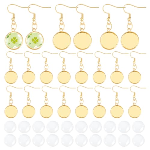 UNICRAFTALE 15 Paar 18K Vergoldete Blanke Gewölbte Ohrhänger Edelstahl Flache Runde Ohrring Lünettenschale Mit Ohrhaken Lünettenschalen Cabochons Zur Schmuckherstellung Schale 14mm UNICRAFTALE 15 Paar 18K Vergoldete Blanke Gewölbte Ohrhänger Edelstahl Flache Runde Ohrring Lünettenschale Mit Ohrhaken Lünettenschalen Cabochons Zur Schmuckherstellung Schale 14mm von UNICRAFTALE
