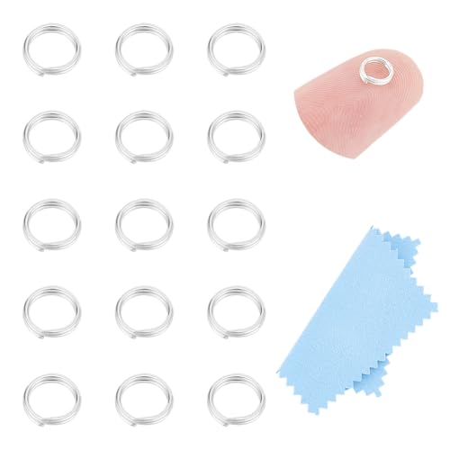 UNICRAFTALE 15 Stück 925 Sterling Silber Biegeringe Doppelschlaufen Biegeringe 5mm Durchmesser Mini Schlüsselringe Kleine Metallringe Verbindungsstücke Für Schlüsselanhänger Schmuckherstellung UNICRAFTALE 15 Stück 925 Sterling Silber Biegeringe Doppelschlaufen Biegeringe 5mm Durchmesser Mini Schlüsselringe Kleine Metallringe Verbindungsstücke Für Schlüsselanhänger Schmuckherstellung von UNICRAFTALE