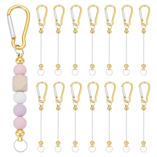 UNICRAFTALE 15 x Perlen-Schlüsselanhänger-Stangen, blanko, mit Verschlüssen, 14 cm, Metallperlen, Schlüsselanhänger, Stangenanhänger, Dekorationen, Perlen-Schlüsselanhänger für Anhänger-Zubehör für UNICRAFTALE 15 x Perlen-Schlüsselanhänger-Stangen, blanko, mit Verschlüssen, 14 cm, Metallperlen, Schlüsselanhänger, Stangenanhänger, Dekorationen, Perlen-Schlüsselanhänger für Anhänger-Zubehör für von UNICRAFTALE