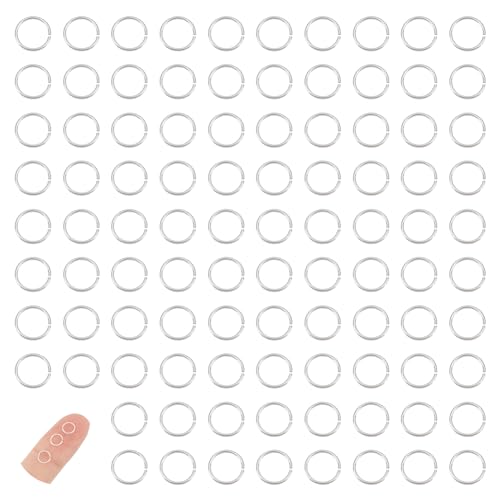 UNICRAFTALE 150 Stk Offene Biegeringe 5mm 925 Sterling Silber Runde Ringe Biegeringe Metall Verbinder Ringe Für DIY Schmuckherstellung Schlüsselanhänger Zubehör Ohrringe Armbänder Herstellung UNICRAFTALE 150 Stk Offene Biegeringe 5mm 925 Sterling Silber Runde Ringe Biegeringe Metall Verbinder Ringe Für DIY Schmuckherstellung Schlüsselanhänger Zubehör Ohrringe Armbänder Herstellung von UNICRAFTALE