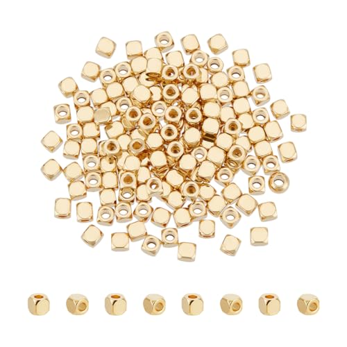 UNICRAFTALE 150 Stück 18 Karat Vergoldete Würfelperlen 2mm Abstandsperlen Edelstahl Lose Perlen Metallperlen Glatte Perlen Großem Loch Armbandperlen Für DIY Halsketten Schmuckherstellungszubehör UNICRAFTALE 150 Stück 18 Karat Vergoldete Würfelperlen 2mm Abstandsperlen Edelstahl Lose Perlen Metallperlen Glatte Perlen Großem Loch Armbandperlen Für DIY Halsketten Schmuckherstellungszubehör von UNICRAFTALE