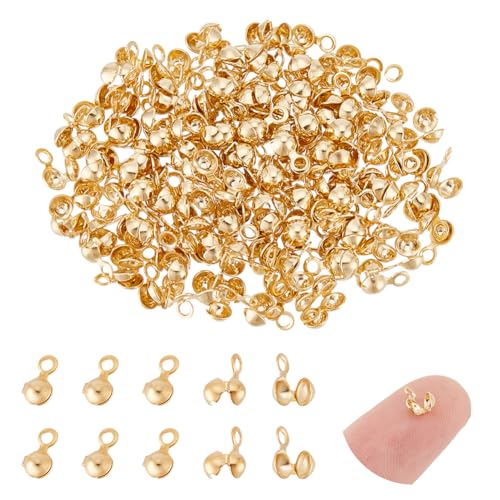 UNICRAFTALE 150 Stück 24K Vergoldete Perlenspitzen Clamshell Quetschperlen 3mm Umklappbare Clamshell Quetschspitzen Metallperlen Knopfabdeckung Offene Perlen Endkappe Knoten Zur Schmuckherstellung UNICRAFTALE 150 Stück 24K Vergoldete Perlenspitzen Clamshell Quetschperlen 3mm Umklappbare Clamshell Quetschspitzen Metallperlen Knopfabdeckung Offene Perlen Endkappe Knoten Zur Schmuckherstellung von UNICRAFTALE