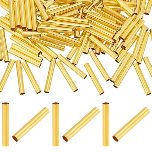 UNICRAFTALE 150 Stück 30mm Lange Röhren Abstandshalterperlen Goldene Röhrenperlen Gerade Röhren Abstandshalterperlen Säulenperlen Metallperlen Kordel Endkappen 4.7mm Für DIY Armbändern Und Halsketten UNICRAFTALE 150 Stück 30mm Lange Röhren Abstandshalterperlen Goldene Röhrenperlen Gerade Röhren Abstandshalterperlen Säulenperlen Metallperlen Kordel Endkappen 4.7mm Für DIY Armbändern Und Halsketten von UNICRAFTALE