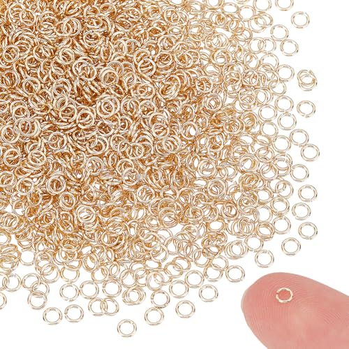 UNICRAFTALE 1500 Stück 18 Karat Vergoldete Offene Biegeringe 3mm Runde Biegeringe Verbindungsringe Metallspaltringe Für DIY Handwerk Schlüsselanhänger Armbänder Ohrringe Halsketten Reparatur UNICRAFTALE 1500 Stück 18 Karat Vergoldete Offene Biegeringe 3mm Runde Biegeringe Verbindungsringe Metallspaltringe Für DIY Handwerk Schlüsselanhänger Armbänder Ohrringe Halsketten Reparatur von UNICRAFTALE