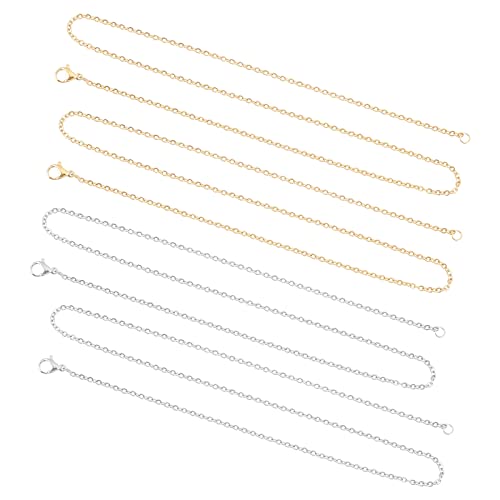 UNICRAFTALE 17.7 Zoll Goldene & Edelstahl Farbkabelkette 20-Teilige Edelstahl Kabelketten 2 mm Breite Halskette Mit Hummerklauenverschlüssen Für Die Herstellung von DIY-Schmuckketten UNICRAFTALE 17.7 Zoll Goldene & Edelstahl Farbkabelkette 20-Teilige Edelstahl Kabelketten 2 mm Breite Halskette Mit Hummerklauenverschlüssen Für Die Herstellung von DIY-Schmuckketten von UNICRAFTALE