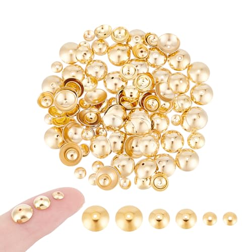 UNICRAFTALE 180 Stück 3 Größe Goldene Perle 18K Vergoldete Perlenkappen Apetalous Blume Perle Kappen 4/6/8 mm Edelstahl Abstandshalter Kappen Bead Cap Abstandshalter Metall Endkappen UNICRAFTALE 180 Stück 3 Größe Goldene Perle 18K Vergoldete Perlenkappen Apetalous Blume Perle Kappen 4/6/8 mm Edelstahl Abstandshalter Kappen Bead Cap Abstandshalter Metall Endkappen von UNICRAFTALE