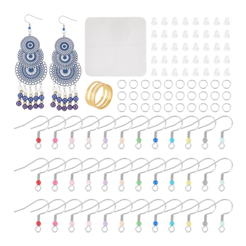 UNICRAFTALE 192 Stk DIY Ohrringe Herstellung Set Edelstahl Ohrringhaken Biegeringe Messingringe Werkzeug Wildlederfaser Reinigungstuch Ohrring Verschlüsse Für DIY Schmuckherstellungs Zubehör UNICRAFTALE 192 Stk DIY Ohrringe Herstellung Set Edelstahl Ohrringhaken Biegeringe Messingringe Werkzeug Wildlederfaser Reinigungstuch Ohrring Verschlüsse Für DIY Schmuckherstellungs Zubehör von UNICRAFTALE