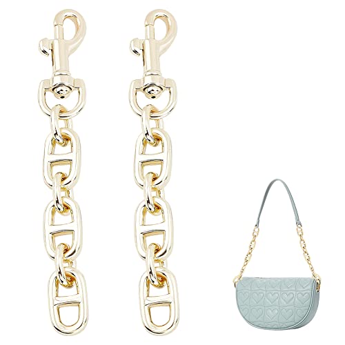 UNICRAFTALE 2 STK Taschen Verlängerungsketten Legierungs 120 mm Hellgold Crossbody Schultertaschenriemen Verlängerungsketten Mit Drehbarer Augenschraube Karabinerhaken Für Taschenriemen Ersatzzubehör UNICRAFTALE 2 STK Taschen Verlängerungsketten Legierungs 120 mm Hellgold Crossbody Schultertaschenriemen Verlängerungsketten Mit Drehbarer Augenschraube Karabinerhaken Für Taschenriemen Ersatzzubehör von UNICRAFTALE