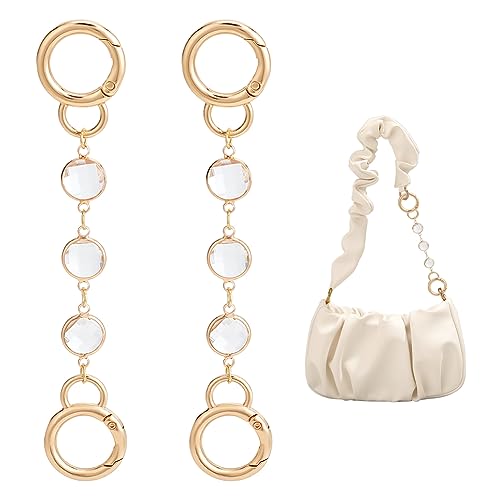UNICRAFTALE 2 Stk Transparente Glaskristall Taschen Verlängerungsketten Messing Geldbörsenkette 136mm Hellgoldene Umhängetaschengurt Ketten Mit Federtorringen Für Taschengurte Ersatzzubehör UNICRAFTALE 2 Stk Transparente Glaskristall Taschen Verlängerungsketten Messing Geldbörsenkette 136mm Hellgoldene Umhängetaschengurt Ketten Mit Federtorringen Für Taschengurte Ersatzzubehör von UNICRAFTALE