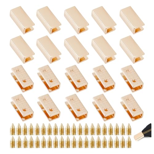 UNICRAFTALE 20 Sets Reißverschluss Zinklegierung 9x19x7mm Hellgold Reißverschluss Stopper Mit Schraube Unterseite Reparatur Ersatz Zum Nähen DIY Bastel Zubehör Für Taschengepäck UNICRAFTALE 20 Sets Reißverschluss Zinklegierung 9x19x7mm Hellgold Reißverschluss Stopper Mit Schraube Unterseite Reparatur Ersatz Zum Nähen DIY Bastel Zubehör Für Taschengepäck von UNICRAFTALE