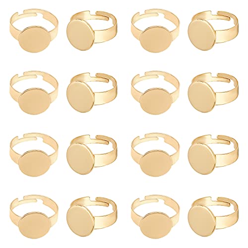 UNICRAFTALE 20 Stück 12 mm Fingerringe Rohlinge Verstellbare 304 Edelstahl Cabochon Flach Rund Pad Ringe Basis Golden DIY Fingerringe Zubehör Für Die Schmuckherstellung UNICRAFTALE 20 Stück 12 mm Fingerringe Rohlinge Verstellbare 304 Edelstahl Cabochon Flach Rund Pad Ringe Basis Golden DIY Fingerringe Zubehör Für Die Schmuckherstellung von UNICRAFTALE