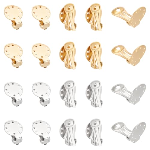 UNICRAFTALE 20 Stk 2 Farben Edelstahl Clip-on Ohrring Flache Runde DIY Ohrringe Zubehör Metall Nicht Durchbohrende Ohrringe Rohlinge Clip-on Ohrring Selber Machen Set Für Damen Schmuckherstellung UNICRAFTALE 20 Stk 2 Farben Edelstahl Clip-on Ohrring Flache Runde DIY Ohrringe Zubehör Metall Nicht Durchbohrende Ohrringe Rohlinge Clip-on Ohrring Selber Machen Set Für Damen Schmuckherstellung von UNICRAFTALE