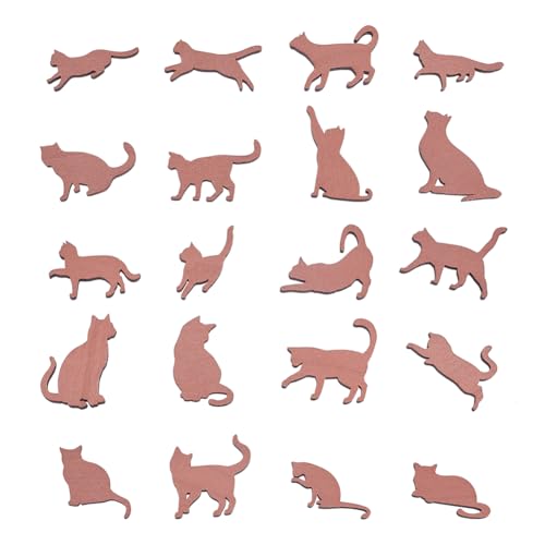 UNICRAFTALE 20 Stück 20 Stile unlackierte Holzkatzenausschnitte braune Katze Holz DIY Handwerk Tier Handwerk kleine Blanko Katzen Stücke Katzen Anhänger für Haustier Geburtstag Weihnachten Party UNICRAFTALE 20 Stück 20 Stile unlackierte Holzkatzenausschnitte braune Katze Holz DIY Handwerk Tier Handwerk kleine Blanko Katzen Stücke Katzen Anhänger für Haustier Geburtstag Weihnachten Party von UNICRAFTALE