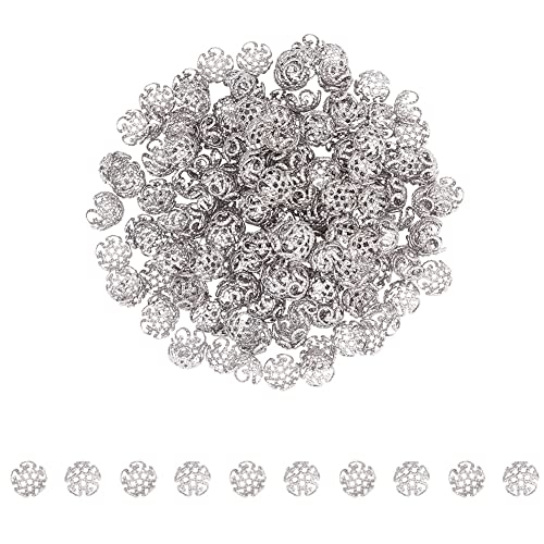 UNICRAFTALE 200 Stück Blumen Perlenkappen 304 Edelstahl Perlenkappen 8mm Durchmesser Perlenkegel Metall Blumenkegel Endkappen Für Schmuckherstellung 8x4mm, Loch 1 mm UNICRAFTALE 200 Stück Blumen Perlenkappen 304 Edelstahl Perlenkappen 8mm Durchmesser Perlenkegel Metall Blumenkegel Endkappen Für Schmuckherstellung 8x4mm, Loch 1 mm von UNICRAFTALE