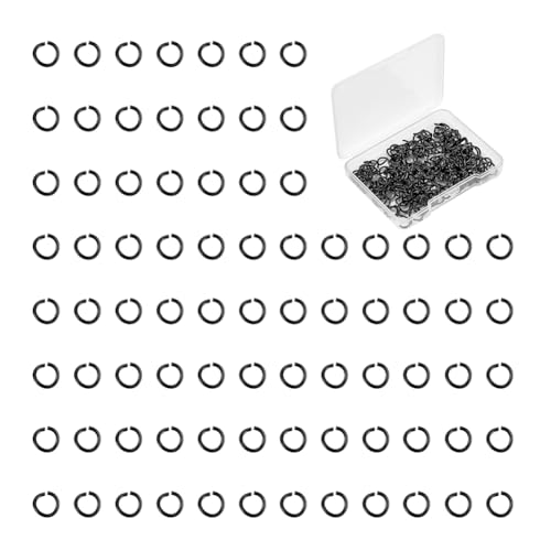 UNICRAFTALE 200 Stück Edelstahl offene Biegeringe 7mm Runde Ringe Schwarze Biegeringe Für Die Schmuckherstellung Handwerk Ohrringe Armbänder Halsbänder Schmuckherstellung Fundstücke Schlüsselanhänger UNICRAFTALE 200 Stück Edelstahl offene Biegeringe 7mm Runde Ringe Schwarze Biegeringe Für Die Schmuckherstellung Handwerk Ohrringe Armbänder Halsbänder Schmuckherstellung Fundstücke Schlüsselanhänger von UNICRAFTALE