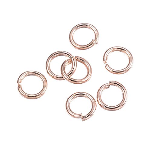 UNICRAFTALE 200 Stücke 4.5mm Rose Golden Edelstahl Biegeringe Offene Biegeringe Anschluss Schmuckzubehör Für Schmuckherstellung & Handwerk Projekte Und Halskette Reparatur UNICRAFTALE 200 Stücke 4.5mm Rose Golden Edelstahl Biegeringe Offene Biegeringe Anschluss Schmuckzubehör Für Schmuckherstellung & Handwerk Projekte Und Halskette Reparatur von UNICRAFTALE