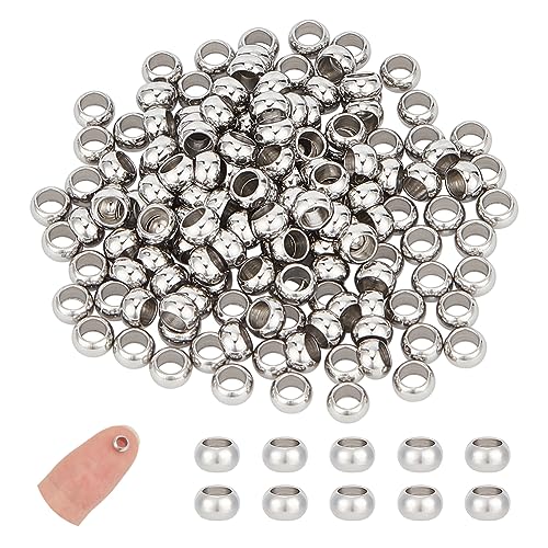 UNICRAFTALE 200pcs 5mm Rondelle Spacer Perlen Edelstahl Lose Perlen Metall Kleine Loch Spacer Perlen Glatte Oberfläche Perlen Suche Für DIY Armband Halskette Schmuckherstellung Handwerk, Loch 3 mm UNICRAFTALE 200pcs 5mm Rondelle Spacer Perlen Edelstahl Lose Perlen Metall Kleine Loch Spacer Perlen Glatte Oberfläche Perlen Suche Für DIY Armband Halskette Schmuckherstellung Handwerk, Loch 3 mm von UNICRAFTALE