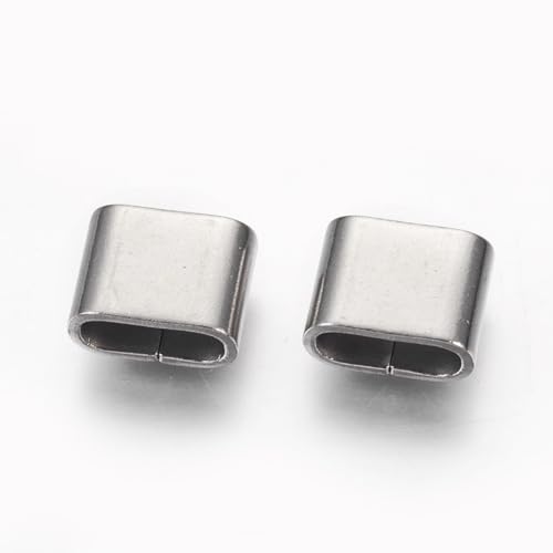 UNICRAFTALE 40Stk Abstandsperlen Edelstahl Rechteck Perlen 9x12x6mm Großes Loch Lederband Slider Lose Perlen Für Armbänder Metall Zwischenperlen Für Die Schmuckherstellung UNICRAFTALE 40Stk Abstandsperlen Edelstahl Rechteck Perlen 9x12x6mm Großes Loch Lederband Slider Lose Perlen Für Armbänder Metall Zwischenperlen Für Die Schmuckherstellung von UNICRAFTALE
