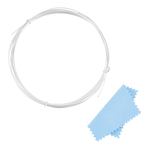 UNICRAFTALE 22 Gauge 2m 925 Sterling Halbhart Silberdraht Runder Metalldraht Silberfarben Biegsamer Metall Basteldraht Zum Verpacken von Schmuck Basteln Und Blumendraht Weihnachtsschmuck UNICRAFTALE 22 Gauge 2m 925 Sterling Halbhart Silberdraht Runder Metalldraht Silberfarben Biegsamer Metall Basteldraht Zum Verpacken von Schmuck Basteln Und Blumendraht Weihnachtsschmuck von UNICRAFTALE