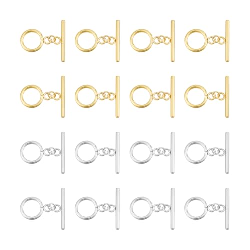 UNICRAFTALE 24 Sets 2 Farben 304 Knebelverschlüsse Aus Edelstahl Vergoldete T Stangen Verschlussverschlüsse OT Endverschlüsse Runde Ring Knebelverschlüsse Verbinder Für Armbänder Schmuckherstellung UNICRAFTALE 24 Sets 2 Farben 304 Knebelverschlüsse Aus Edelstahl Vergoldete T Stangen Verschlussverschlüsse OT Endverschlüsse Runde Ring Knebelverschlüsse Verbinder Für Armbänder Schmuckherstellung von UNICRAFTALE