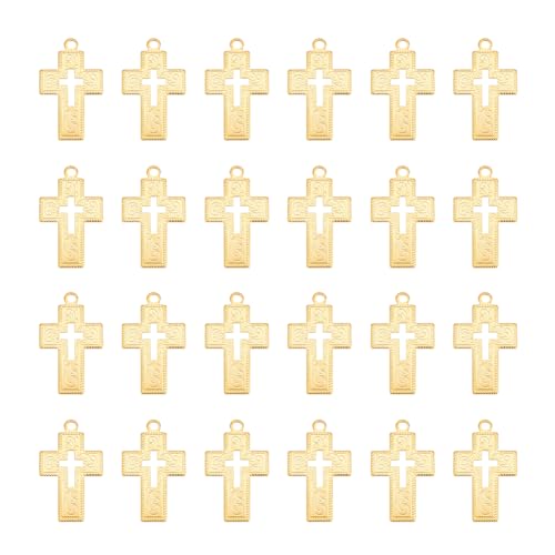 UNICRAFTALE 24 Stk 23mm Golden Kreuz Anhänger 304 Edelstahl Anhänger Kreuz Charms Anhänger Metall Kreuz Charms Kreuz Anhänger Für Damen Armbänder Halsketten DIY Schmuckherstellung UNICRAFTALE 24 Stk 23mm Golden Kreuz Anhänger 304 Edelstahl Anhänger Kreuz Charms Anhänger Metall Kreuz Charms Kreuz Anhänger Für Damen Armbänder Halsketten DIY Schmuckherstellung von UNICRAFTALE