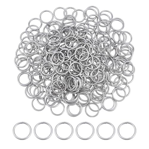 UNICRAFTALE 250 Stück Edelstahl Biegeringe 15mm Runde Ringe Metallverbindungsringe Offene Biegeringe Für Die Herstellung von DIY Schmuck als Schlüsselanhänger Zubehör Für Ohrringe Armbänder Anhänger UNICRAFTALE 250 Stück Edelstahl Biegeringe 15mm Runde Ringe Metallverbindungsringe Offene Biegeringe Für Die Herstellung von DIY Schmuck als Schlüsselanhänger Zubehör Für Ohrringe Armbänder Anhänger von UNICRAFTALE