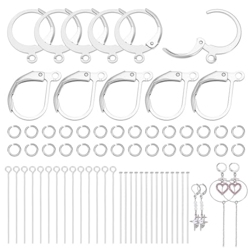 UNICRAFTALE 270 Stück 2 Stile Edelstahl Ohrhaken Mit Ösenstiften Edelstahl Flachkopfstiften Und Biegeringen Ohrringzubehör Für Die Schmuckherstellung Ohrringe zum Selber Machen UNICRAFTALE 270 Stück 2 Stile Edelstahl Ohrhaken Mit Ösenstiften Edelstahl Flachkopfstiften Und Biegeringen Ohrringzubehör Für Die Schmuckherstellung Ohrringe zum Selber Machen von UNICRAFTALE