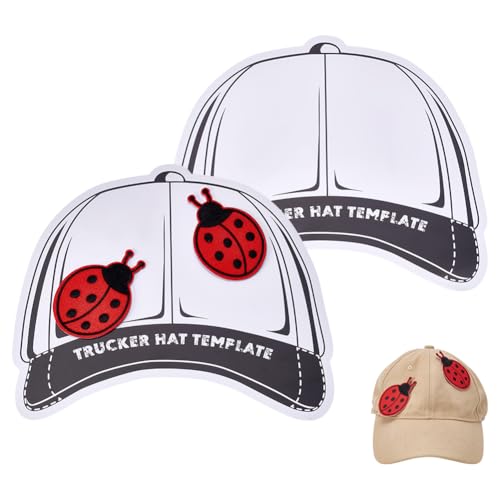 UNICRAFTALE 3 x Trucker-Hut-Schablonen, bedruckte PVC-Vorlage, schwarz, personalisierte Hut-Patches, Vorlagen, Hutaufnäher, LKW-Kappen-Design, Patch-Layout zum Gestalten von Trucker-Hüten UNICRAFTALE 3 x Trucker-Hut-Schablonen, bedruckte PVC-Vorlage, schwarz, personalisierte Hut-Patches, Vorlagen, Hutaufnäher, LKW-Kappen-Design, Patch-Layout zum Gestalten von Trucker-Hüten von UNICRAFTALE
