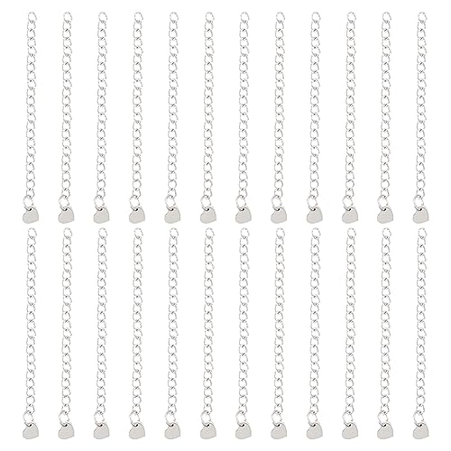 UNICRAFTALE 30 STK 60mm Armband verlängerung Kette 304 Edelstahl Kettenverlängerung Mit Herz Anhänger Metall Schmuck Verlängerungskette Kettenverlängerung Für Halskette Armband Schmuckherstellung UNICRAFTALE 30 STK 60mm Armband verlängerung Kette 304 Edelstahl Kettenverlängerung Mit Herz Anhänger Metall Schmuck Verlängerungskette Kettenverlängerung Für Halskette Armband Schmuckherstellung von UNICRAFTALE