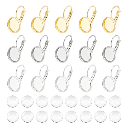 UNICRAFTALE 30 Sets 10 mm 304 Edelstahl Ohrring Lünetten Tabletts Flache Runde Leere Ohrring Cabochons Tablett Ohrring Komponenten Leere Ohrringe Mit Glas Cabochons Für Die Herstellung von Ohrringen UNICRAFTALE 30 Sets 10 mm 304 Edelstahl Ohrring Lünetten Tabletts Flache Runde Leere Ohrring Cabochons Tablett Ohrring Komponenten Leere Ohrringe Mit Glas Cabochons Für Die Herstellung von Ohrringen von UNICRAFTALE