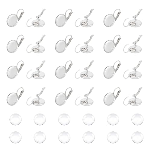 UNICRAFTALE 30 Sets DIY Ohrringe Herstellung Hebel Ohrringe Mit Cabochons Edelstahl Hebel Zurück Ohrring Basis Runde Ohrringe Rohlinge Mit 12mm Glas Cabochons Für DIY Schmuckherstellung UNICRAFTALE 30 Sets DIY Ohrringe Herstellung Hebel Ohrringe Mit Cabochons Edelstahl Hebel Zurück Ohrring Basis Runde Ohrringe Rohlinge Mit 12mm Glas Cabochons Für DIY Schmuckherstellung von UNICRAFTALE