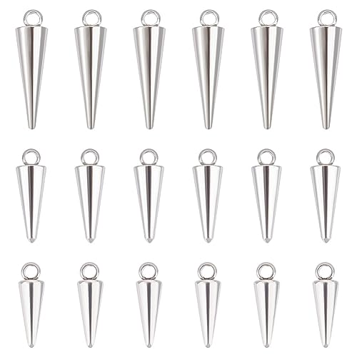 UNICRAFTALE 30 Stück Edelstahl Kegel Charm 3 Größen Hypoallergen Punk Stil Spike Anhänger Ohrringe Charms Für Selbstgemachte Halskette Ohrringe Armbänder Schmuckherstellung UNICRAFTALE 30 Stück Edelstahl Kegel Charm 3 Größen Hypoallergen Punk Stil Spike Anhänger Ohrringe Charms Für Selbstgemachte Halskette Ohrringe Armbänder Schmuckherstellung von UNICRAFTALE