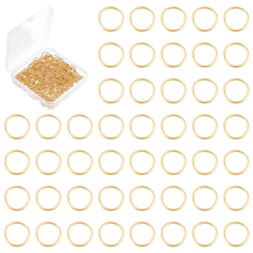 UNICRAFTALE 300 Stück 24 Karat Vergoldete Biegeringe Edelstahl Offene Biegeringe 10 mm Runde Ringe Metallverbindungsringe Für Die Herstellung von DIY Schmuck Und Schlüsselanhänger Zubehör UNICRAFTALE 300 Stück 24 Karat Vergoldete Biegeringe Edelstahl Offene Biegeringe 10 mm Runde Ringe Metallverbindungsringe Für Die Herstellung von DIY Schmuck Und Schlüsselanhänger Zubehör von UNICRAFTALE