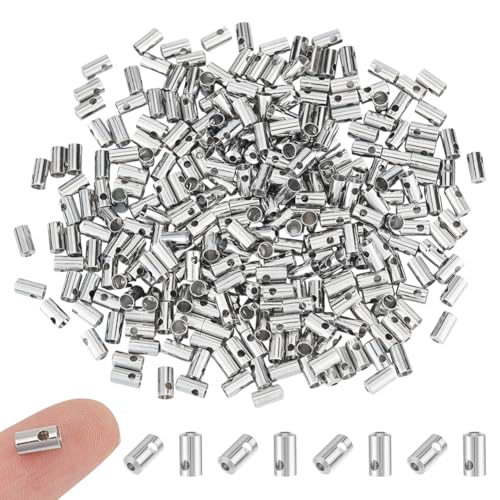 UNICRAFTALE 300 Stück Säulenkordel Endkappen Aus Metall Kordelkappen Aus Edelstahl Lederkordel Enden Endkappen Perlenkappen Verwendet Für Die Endung von Halsketten Schmuckprojekten Und Kordeln UNICRAFTALE 300 Stück Säulenkordel Endkappen Aus Metall Kordelkappen Aus Edelstahl Lederkordel Enden Endkappen Perlenkappen Verwendet Für Die Endung von Halsketten Schmuckprojekten Und Kordeln von UNICRAFTALE